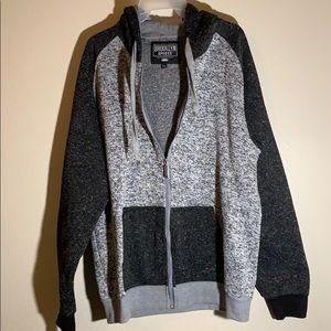 Gray and black jacket